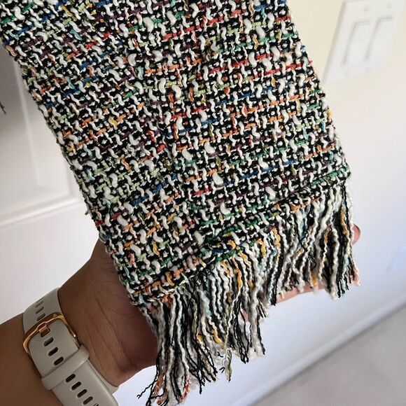 NWOT Need for Tweed Chic Frayed Multicolor Tweed Jacket - Picture 8 of 10